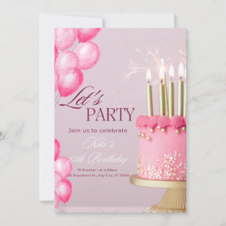 Cartes d'invitation d'anniversaire
