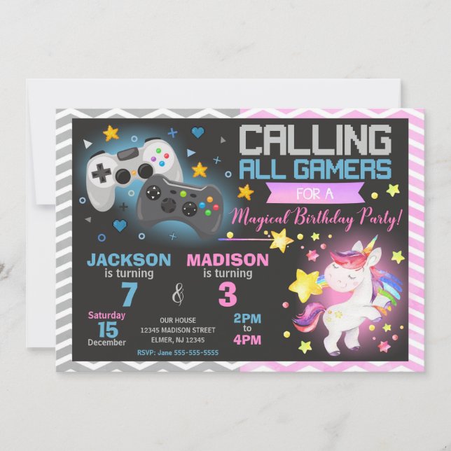 Cartes d'invitation d'anniversaire communes pour j (Devant)