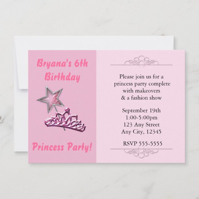 Cartes d'invitation d'anniversaire Couronne de bag (Devant)