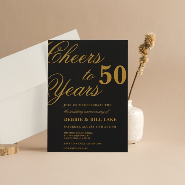 Cartes d'invitation d'anniversaire de mariage Féli (Créateur téléchargé)