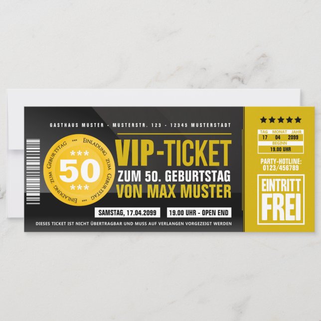 Cartes d'invitation d'anniversaire Invitations Ann (Devant)