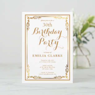 Cartes d'invitation d'anniversaire modernes et élé