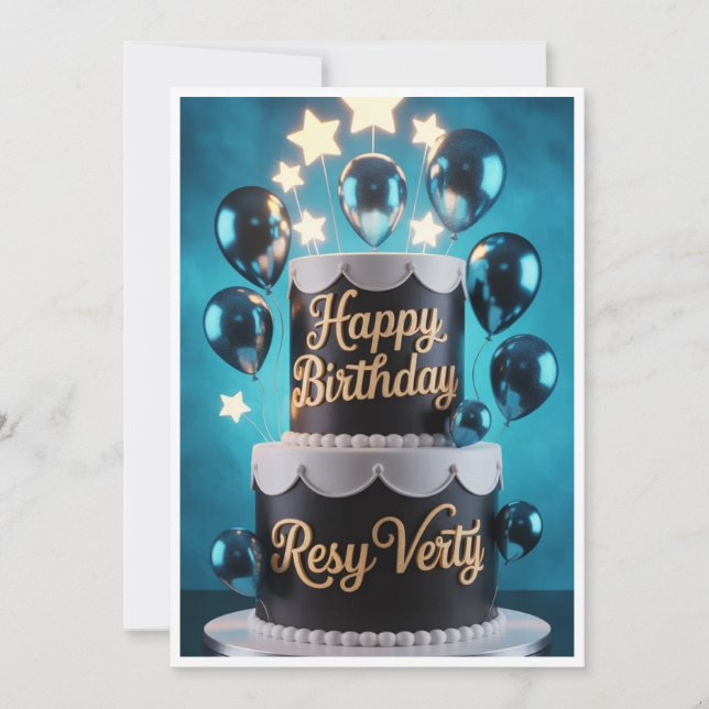 Cartes d'invitation d'anniversaire pour enfants 🎈 (Devant)