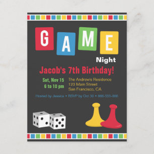 Cartes d'invitation d'anniversaire pour enfants po