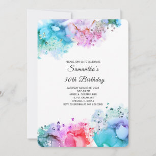 Cartes d'invitation d'anniversaire pour femme afro