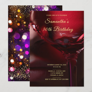 Cartes d'invitation d'anniversaire pour femme afro