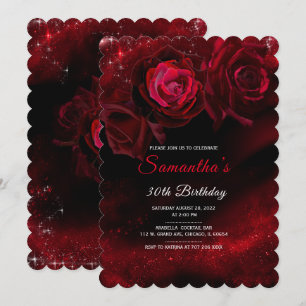 Cartes d'invitation d'anniversaire pour femme afro