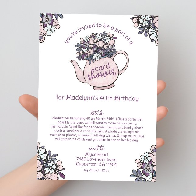 Cartes d'invitation d'anniversaire pour une fête a (Créateur téléchargé)