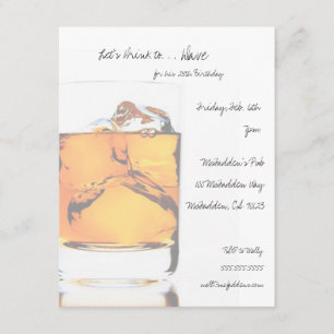 Cartes d'invitation d'anniversaire Scotch