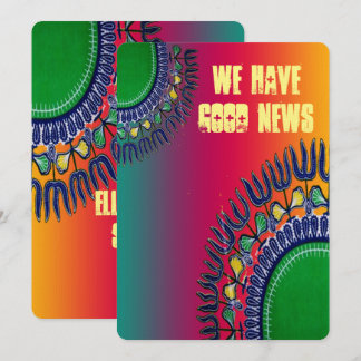 Cartes d'invitation Dashiki