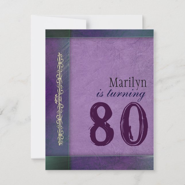 Cartes d'invitation de fête d'anniversaire de desi (Devant)