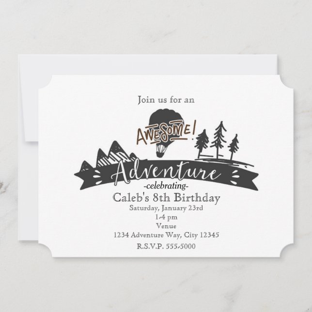 Cartes d'invitation de fête d'anniversaire rétro d (Devant)