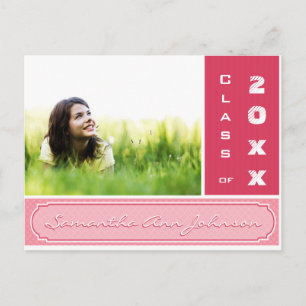Cartes d'invitation de fin d'études Grunge Hearts