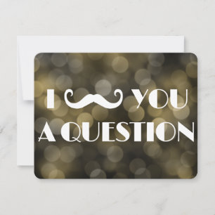Cartes d'invitation de la soirée à la moustache av