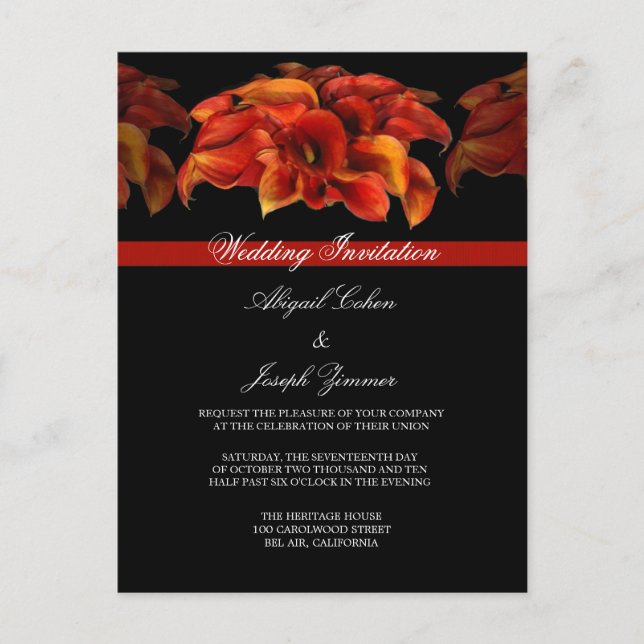 Cartes d'invitation de mariage (Devant)