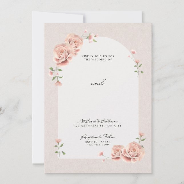 Cartes d'invitation de mariage (Devant)