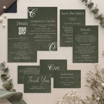 Cartes d'invitation de mariage à calligraphie élég