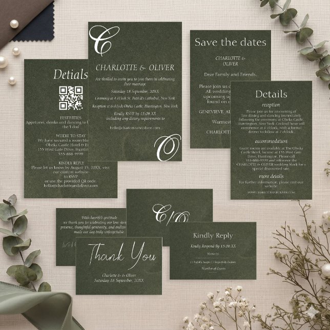 Cartes d'invitation de mariage à calligraphie élég (Créateur téléchargé)