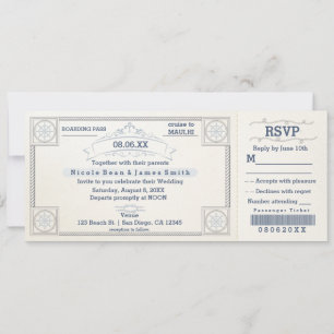 Cartes d'invitation de mariage à la plage style an