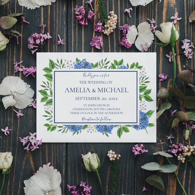 Cartes d'invitation de mariage à monogramme aquare (Créateur téléchargé)