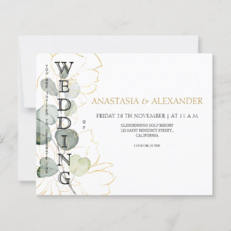 Cartes d'invitation de mariage à petit budget 