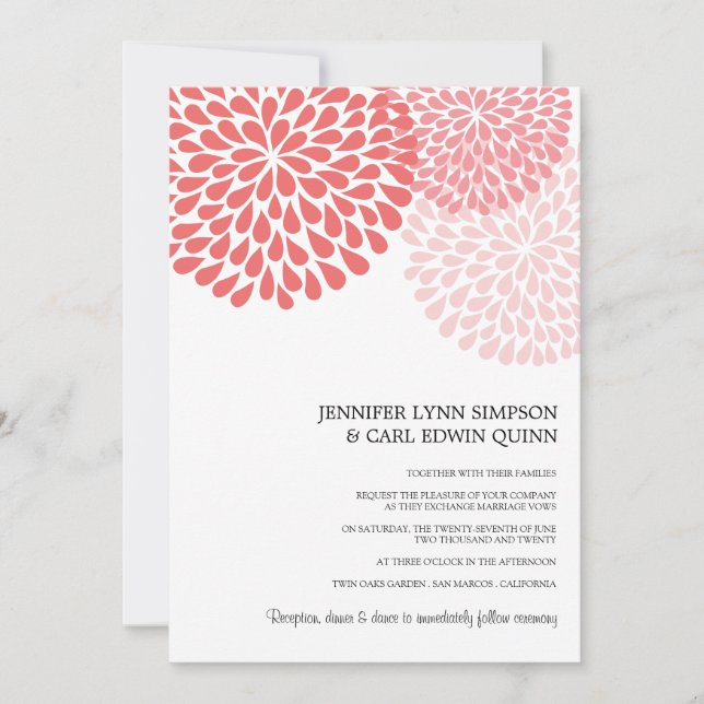 Cartes d'invitation de mariage Annalee (Étain) (Devant)