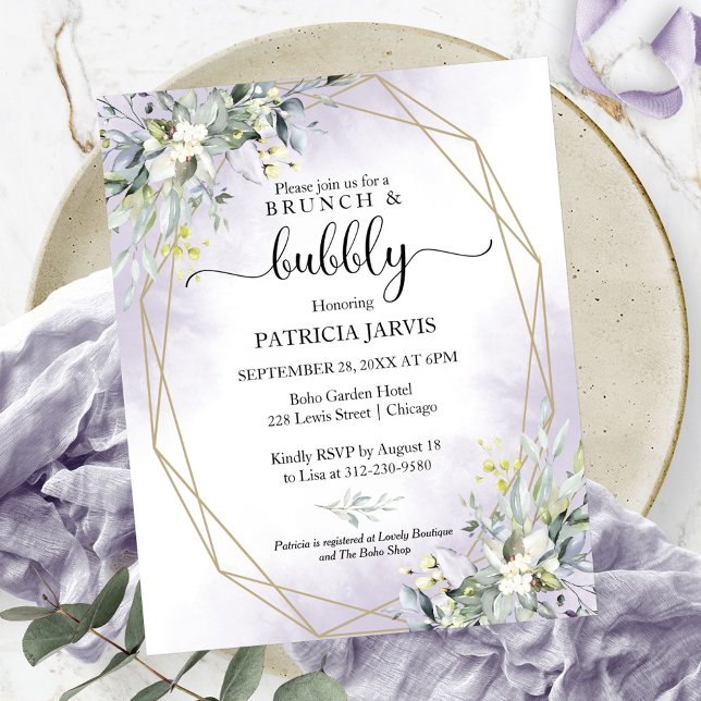 Cartes d'invitation de mariage budget brunch et bu (Créateur téléchargé)