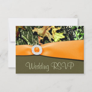 Cartes d'invitation de mariage camouflage de chass