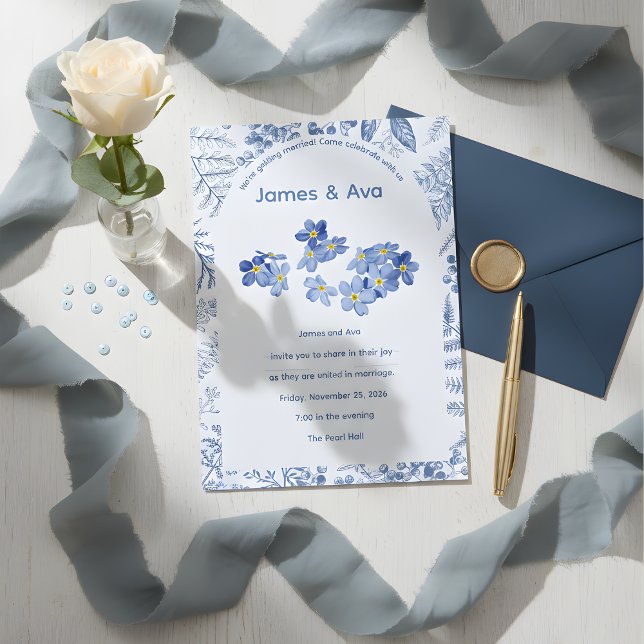 Cartes d'invitation de mariage classiques (Créateur téléchargé)
