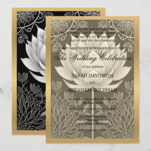 Cartes d'invitation de mariage classiques pour par