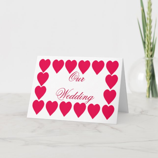 Cartes d'invitation de mariage de la frontière des (Devant)