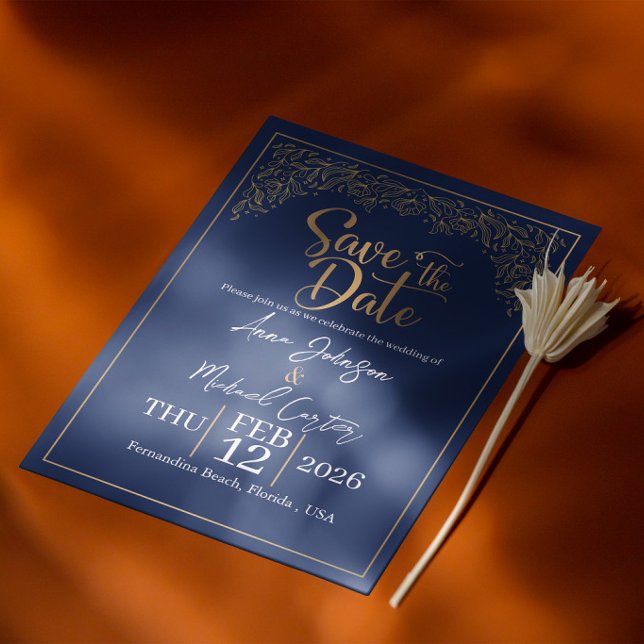 Cartes d'invitation de mariage de luxe (Créateur téléchargé)
