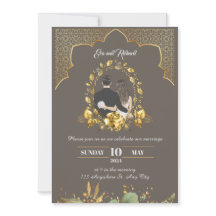 Cartes d'invitation de mariage de style andalou