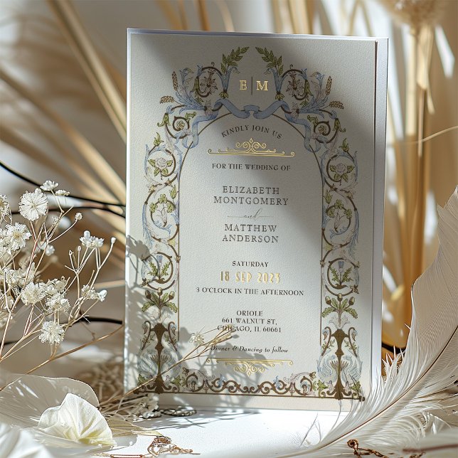 Cartes d'invitation de mariage Élégance Royale Vic (Créateur téléchargé)