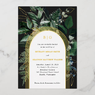 Cartes d'invitation de mariage en feuille d'alumin