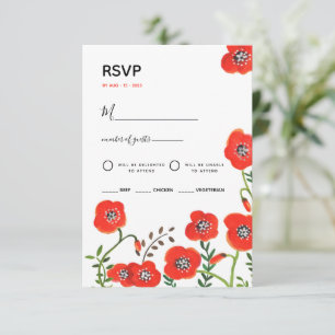 Cartes d'invitation de mariage florales modernes c