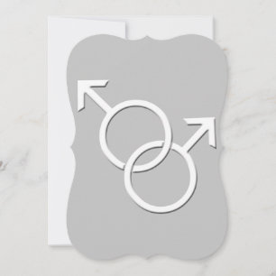 Cartes d'invitation de mariage Gay Pride pour l'am