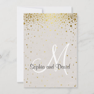 Cartes d'invitation de mariage Invitation Confet