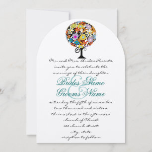 Cartes d'invitation de mariage Magical Forest Circ