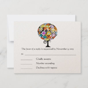 Cartes d'invitation de mariage Magical Forest Circ