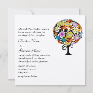 Cartes d'invitation de mariage Magical Forest Circ