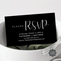 Cartes d'invitation de mariage modernes Relance de