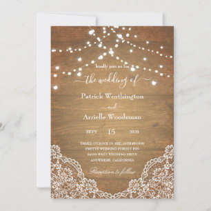 Cartes d'invitation de mariage occidentales