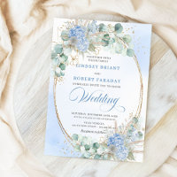 Cartes d'invitation de mariage ovales en blé flora
