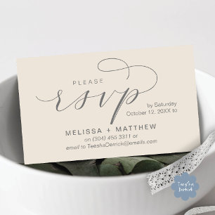 Cartes d'invitation de mariage Relance de réponse 