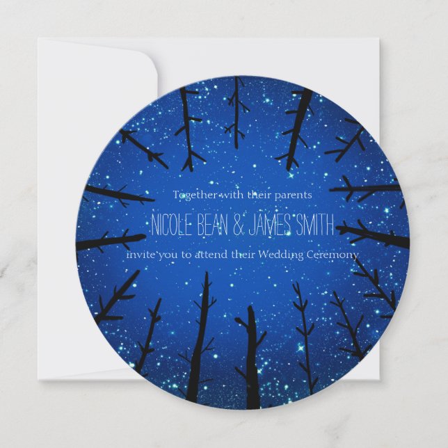 Cartes d'invitation de mariage rustiques avec des  (Devant)