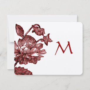 Cartes d'invitation de mariage vintage avec rose d