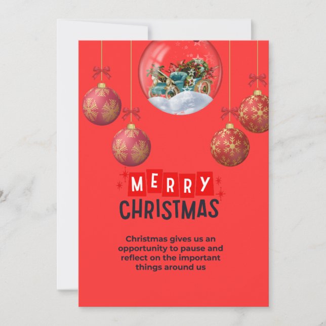 cartes d'invitation de noël (Devant)