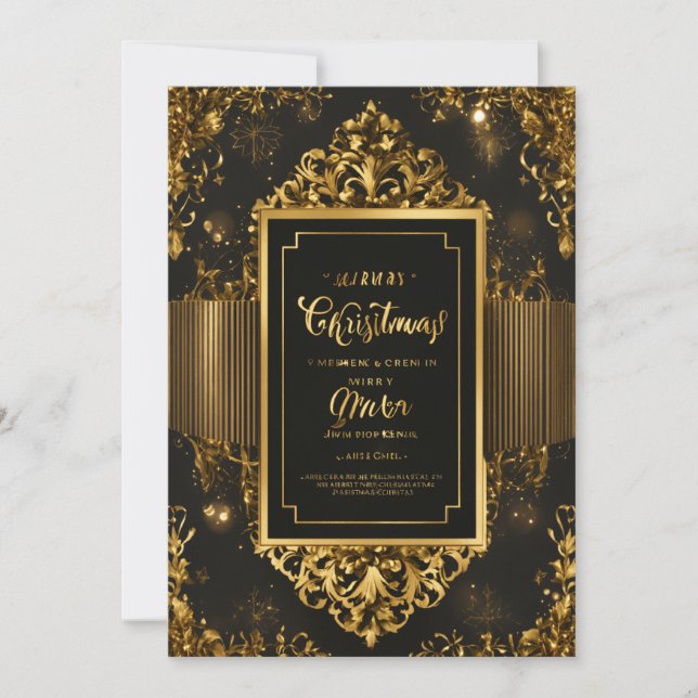 Cartes d'invitation de Noël (Devant)