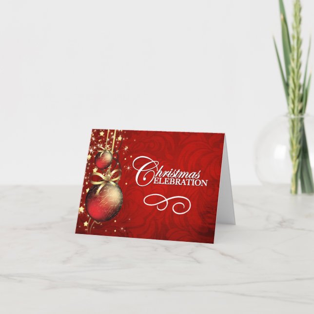 Cartes d'invitation de Noël (Devant)